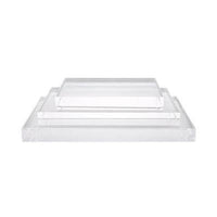 Solid Acrylic Riser Rectangular Display Base - Multiple Sizes