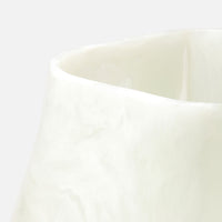 Abria Planter - Pearl White Cast Resin