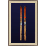 Antique Navy Skis 1 by Nathan Turner Framed Artwork - 27.5 x 41.5