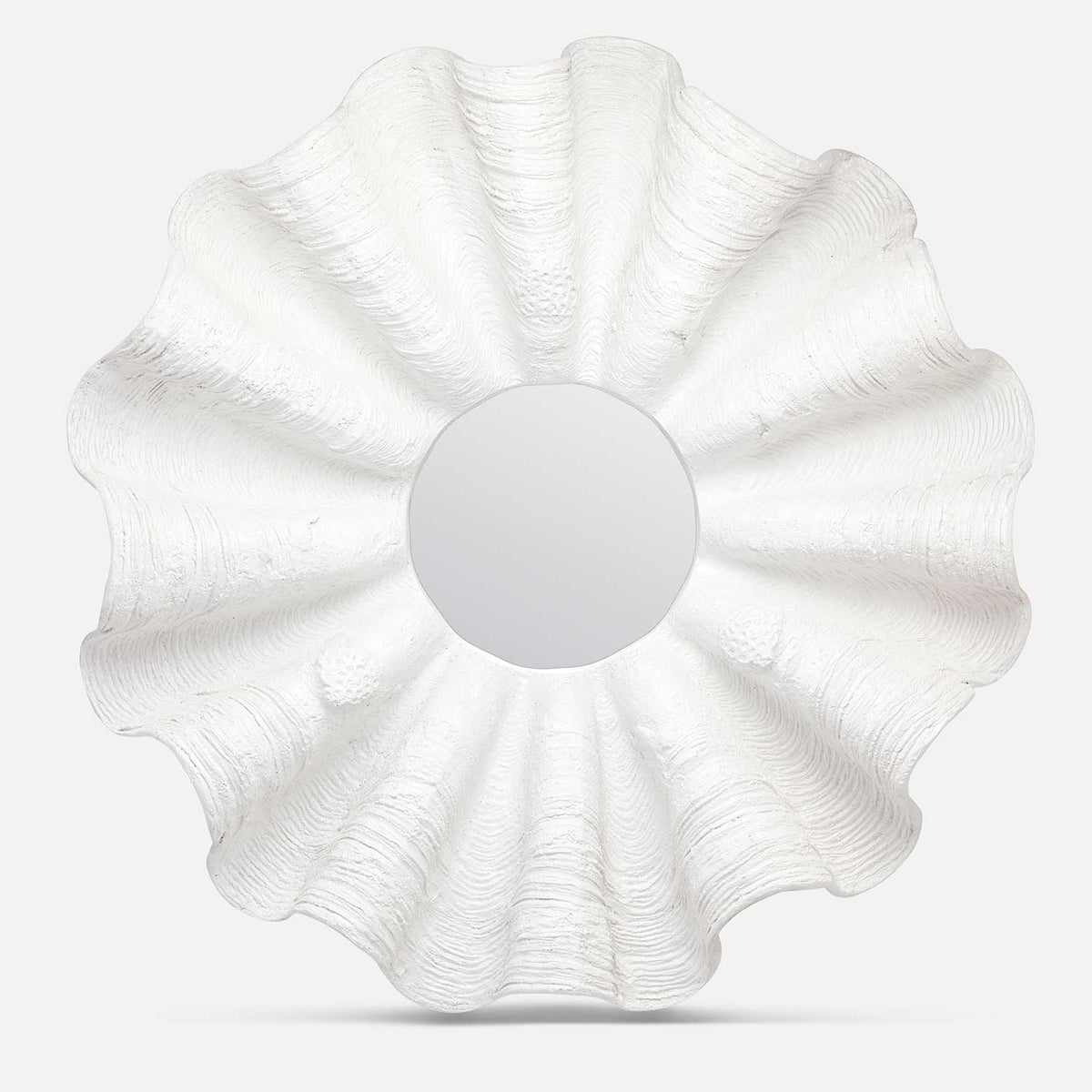 Ava Mirror - White Shell Resin 48 inch
