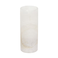 White Onyx Cylinder Lamp - Medium