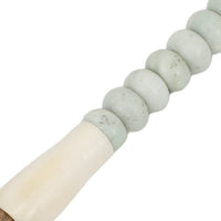 Calligraphy Brush Small White Abacus Jade - 12 Inch Long