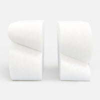 Calysta Bookends - White Marble