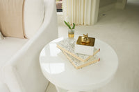Decorative marble box with brass fox top