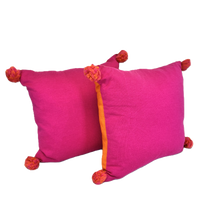 Dandi Pillow - Shocking Pink / Firecracker