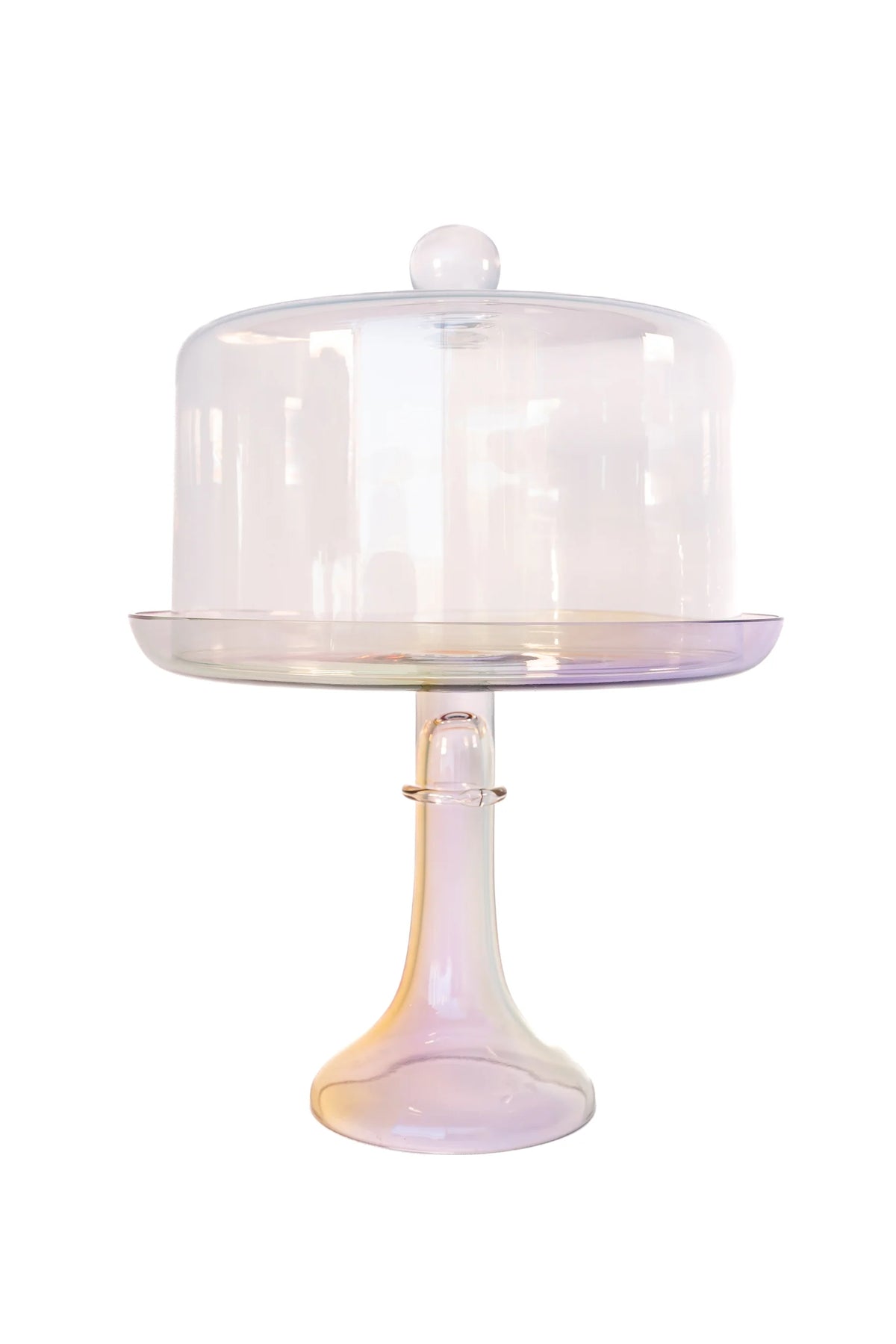 Estelle Cake Stand and Dome - Iridescent