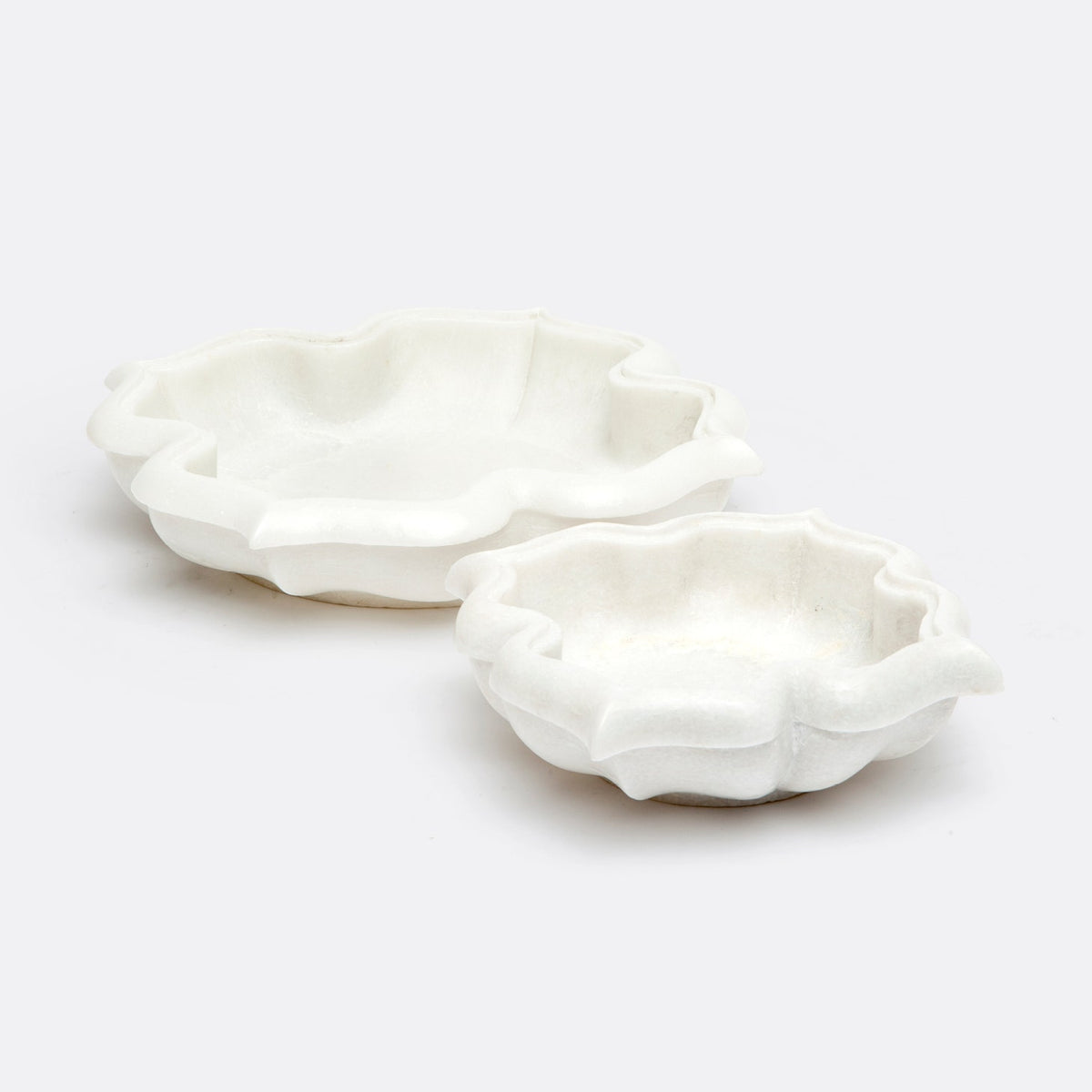 Fauna Bowl Set of 2 - White Marble