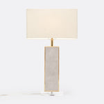 Kingston Table Lamp - Sand Realistic Faux Shagreen