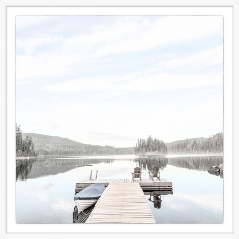 Lake Retreat Photograph Framed Artwork - 41.5 x 41.5