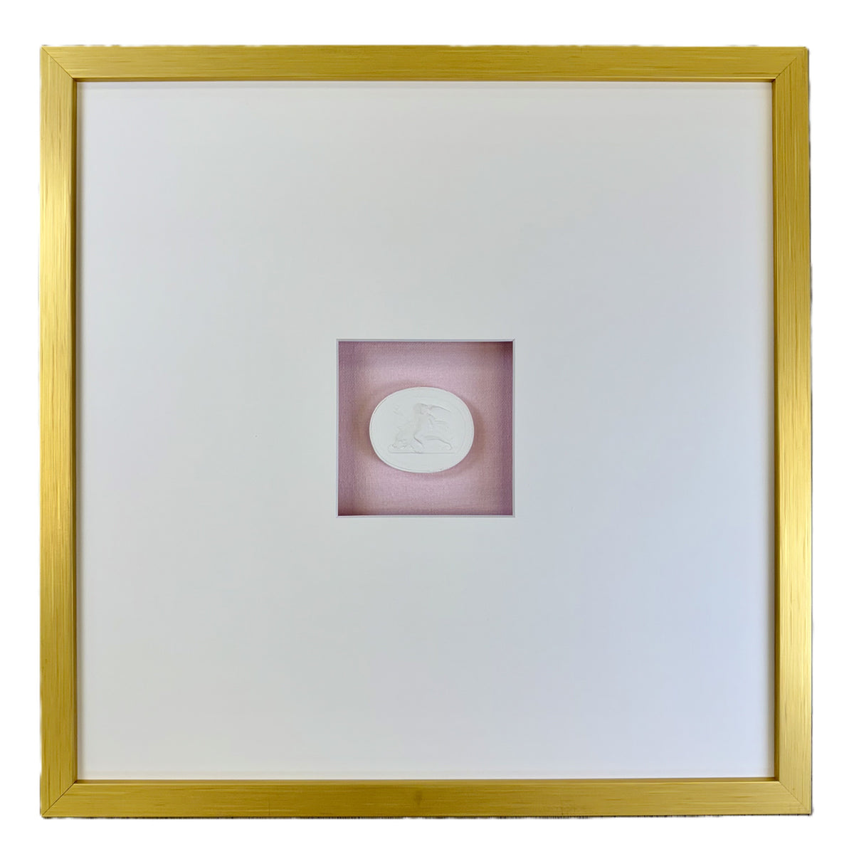La Rose Merveille Intaglio 4 Framed Artwork - 16 x 16