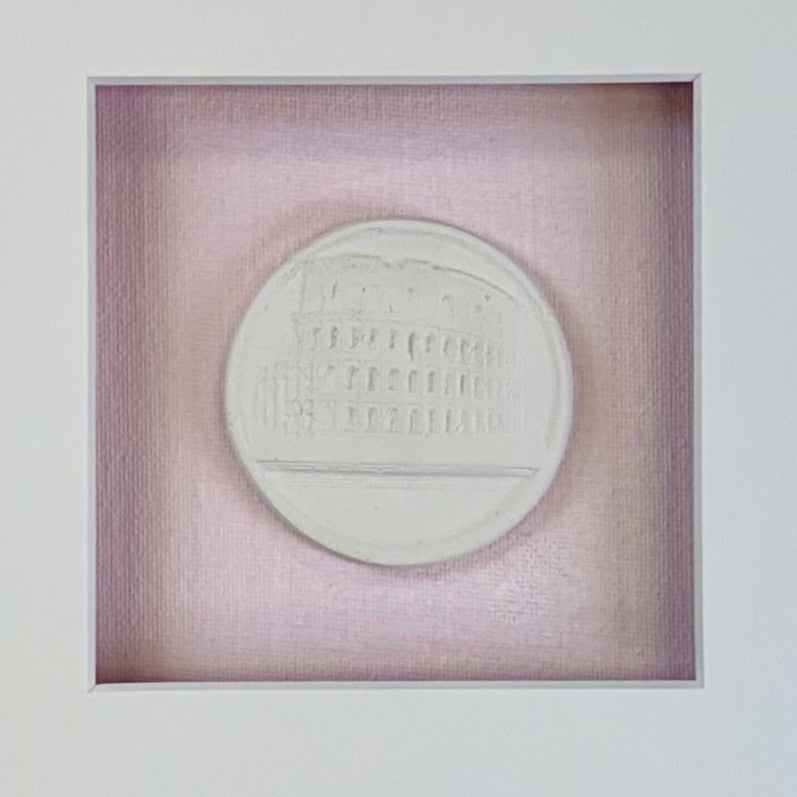 La Rose Merveille Intaglio 1 Framed Artwork - 16 x 16