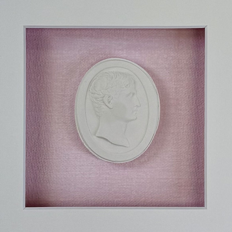 La Rose Merveille Intaglio 2 Framed Artwork - 16 x 16