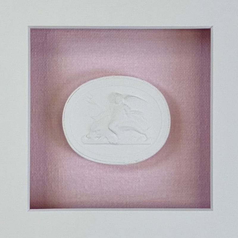 La Rose Merveille Intaglio 4 Framed Artwork - 16 x 16