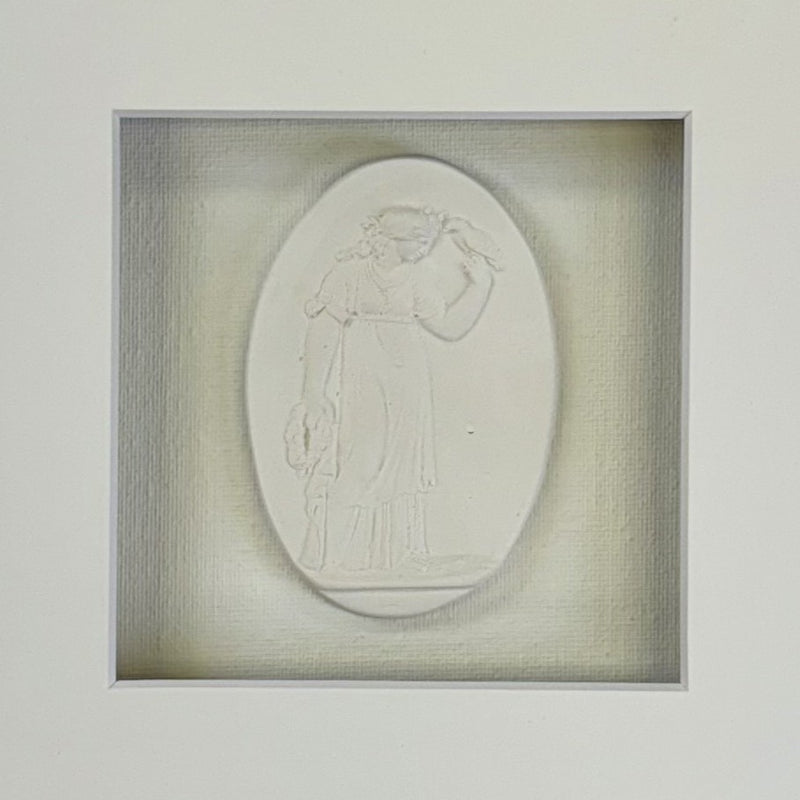 La Creme Merveille Intaglio 1 Framed Artwork - 16 x 16