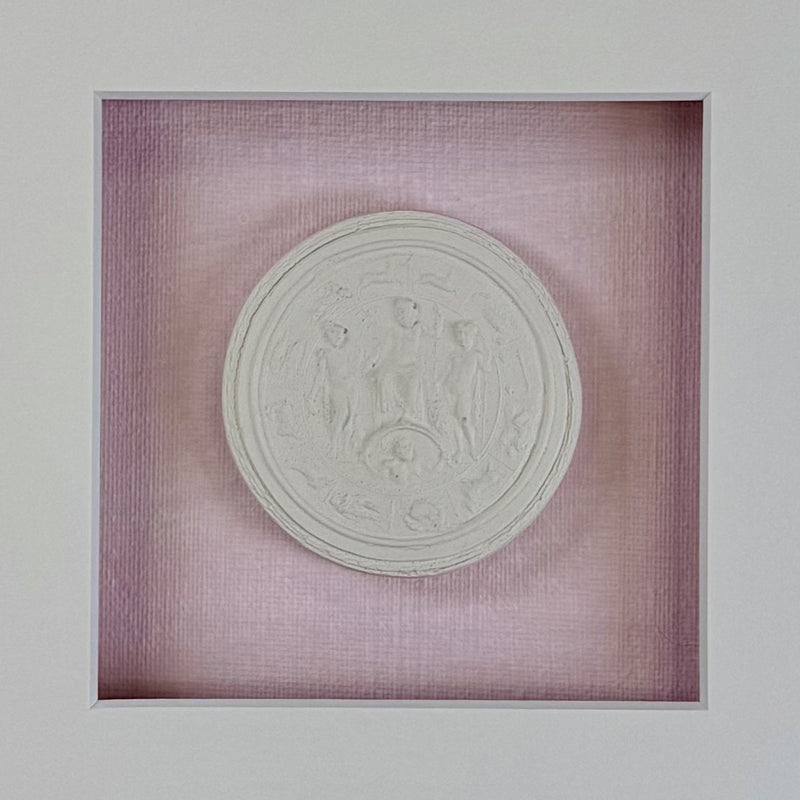 La Rose Merveille Intaglio 3 Framed Artwork - 16 x 16