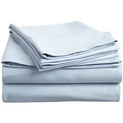 Suave Egyptian Cotton Sateen SHEET SET - Pale Blue