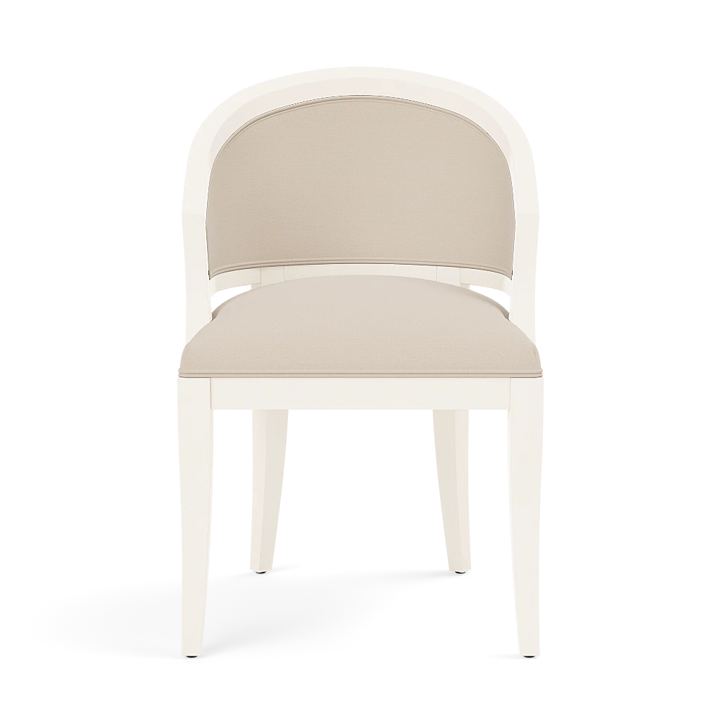 Sylvie Dining Chair - White Satin Mahogany