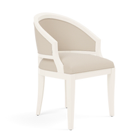 Sylvie Dining Chair - White Satin Mahogany