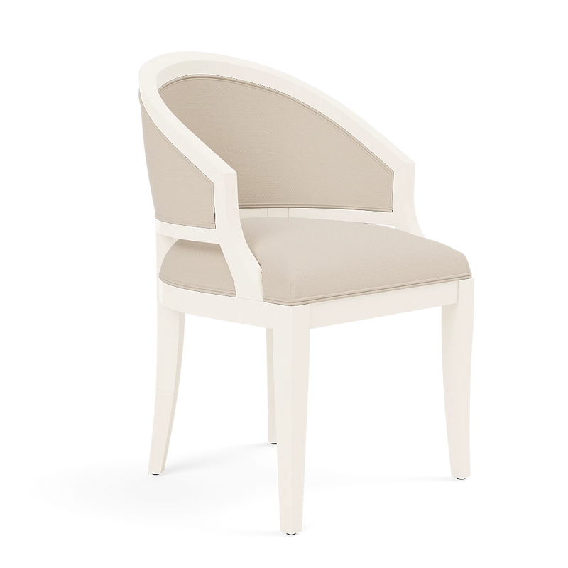Sylvie Dining Chair - White Satin Mahogany