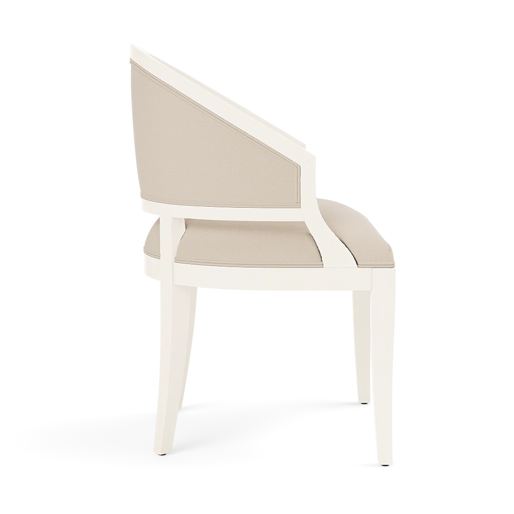 Sylvie Dining Chair - White Satin Mahogany