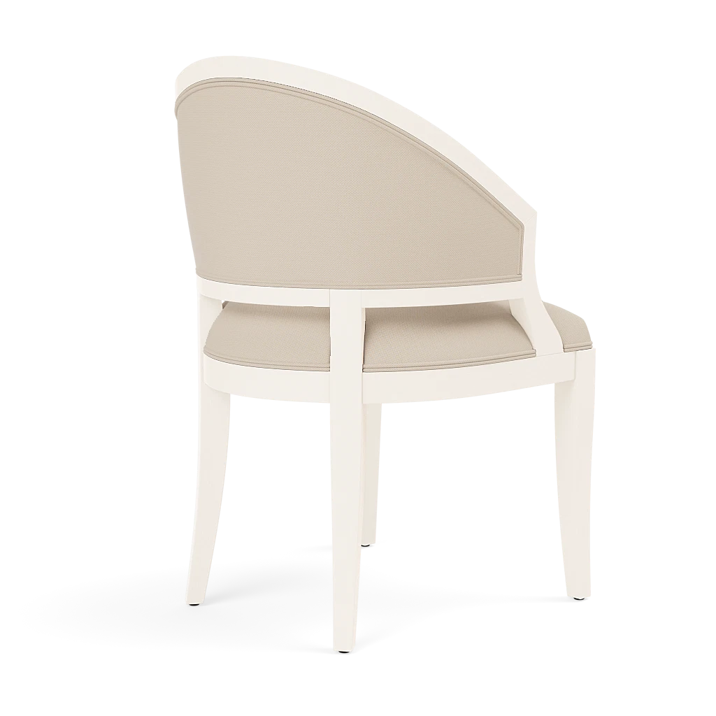 Sylvie Dining Chair - White Satin Mahogany