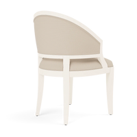 Sylvie Dining Chair - White Satin Mahogany