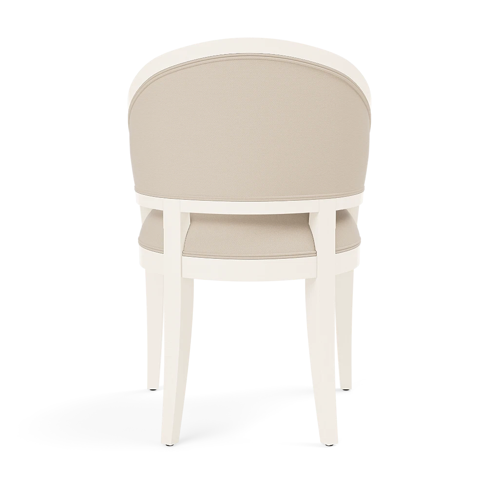 Sylvie Dining Chair - White Satin Mahogany