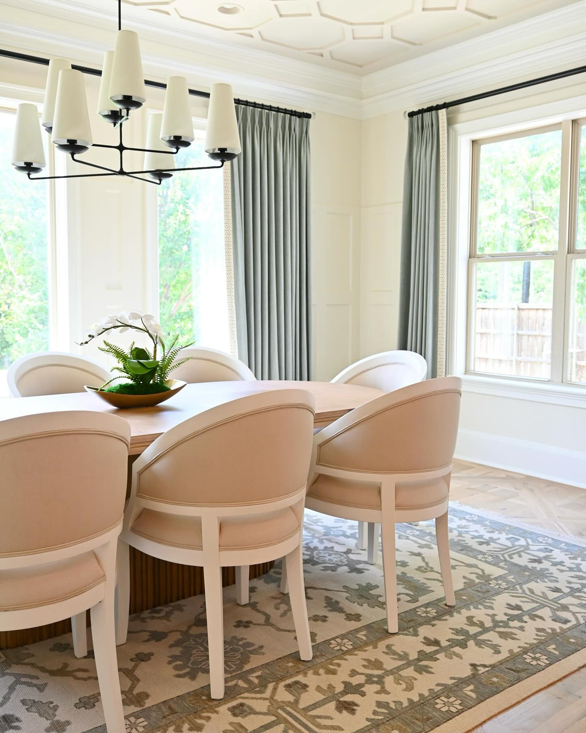 Sylvie Dining Chair - White Satin Mahogany