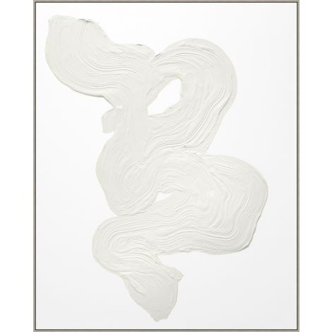 Neutral Swirl 1 artwork by Thom Felicia in gray frame