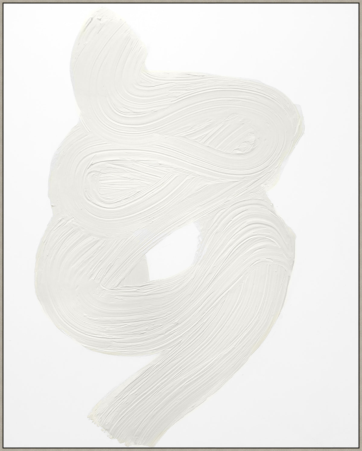 Neutral Swirl 2 by Thom Filicia Artwork Gray Frame - 40.25 x 50.25