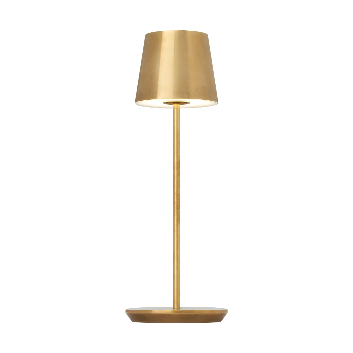 Nevis Accent Rechargeable Table Lamp - Natural Brass