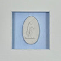 La Bleu Memoire Intaglio 6 Framed Artwork - 8 x 8