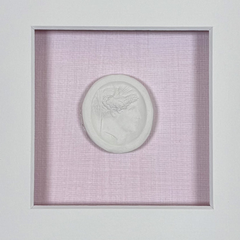 La Rose Memoire Intaglio 2 Framed Artwork - 8 x 8