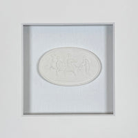 La Creme Memoire Intaglio 1 Framed Artwork - 8 x 8