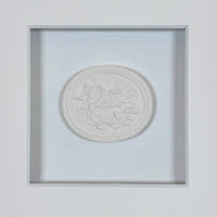 La Creme Memoire Intaglio 2 Framed Artwork - 8 x 8
