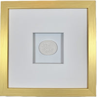 La Creme Memoire Intaglio 2 Framed Artwork - 8 x 8