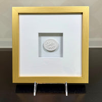 La Creme Memoire Intaglio 2 Framed Artwork - 8 x 8