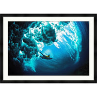 Surfer Dive 1 Photograph Artwork Matte Black Frame - 60.5 x 43.5