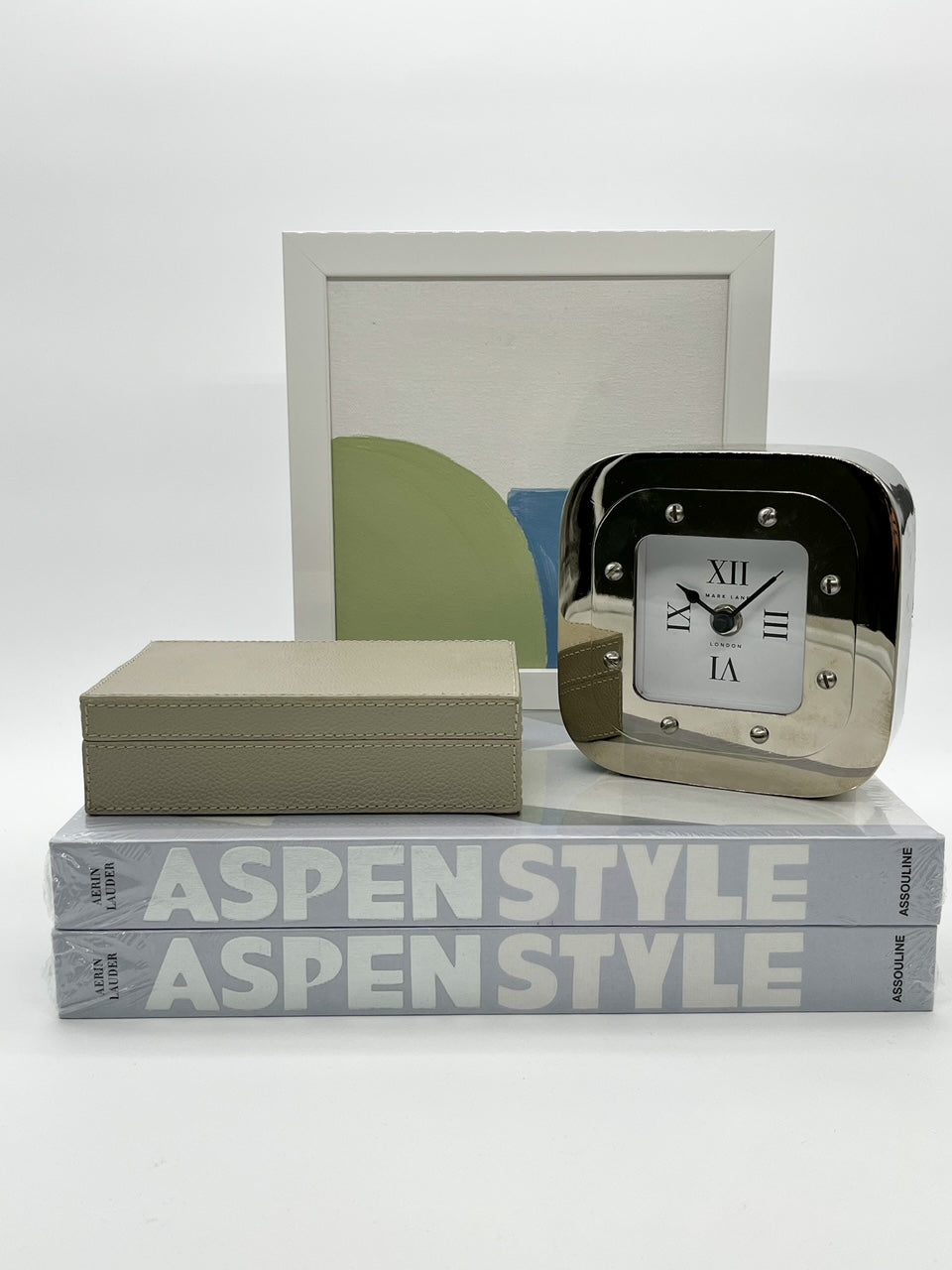 Aspen Style illustrated book with home accents