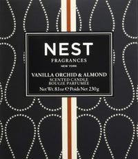 NEST Fragrances vanilla, orchid, and almond candle