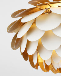 Cynara Large Flush Mount - White and Gild