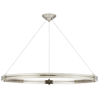 Paxton Ring Chandelier 40 Inch - Polished Nickel