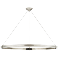 Paxton Ring Chandelier 48 Inch - Polished Nickel