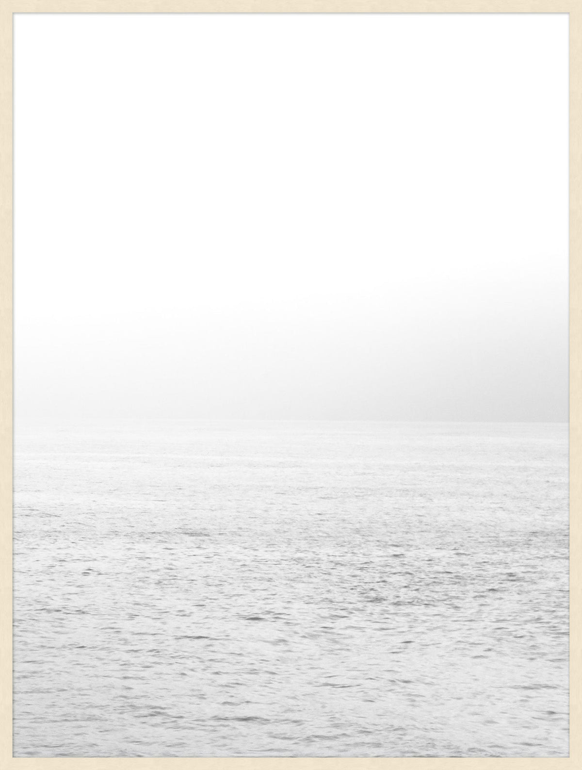 White Seas 2 by Lillian August Photograph Artwork Pickled White Frame - 46.5 x 61.5