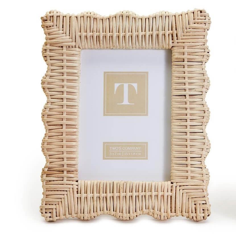 Wicker Weave Photo Frame - Hand Woven Rattan