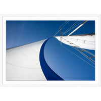 Windy Sails 1 Photograph Artwork Matte White Frame - 45.5 x 32.5