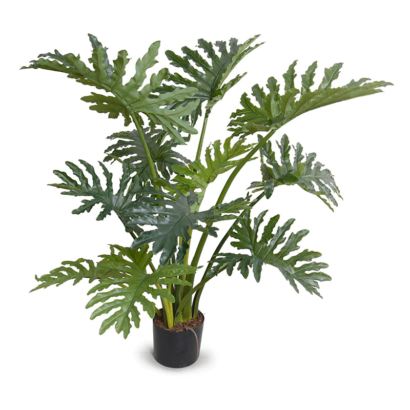 44" high-quality fake philodendron selloum tree