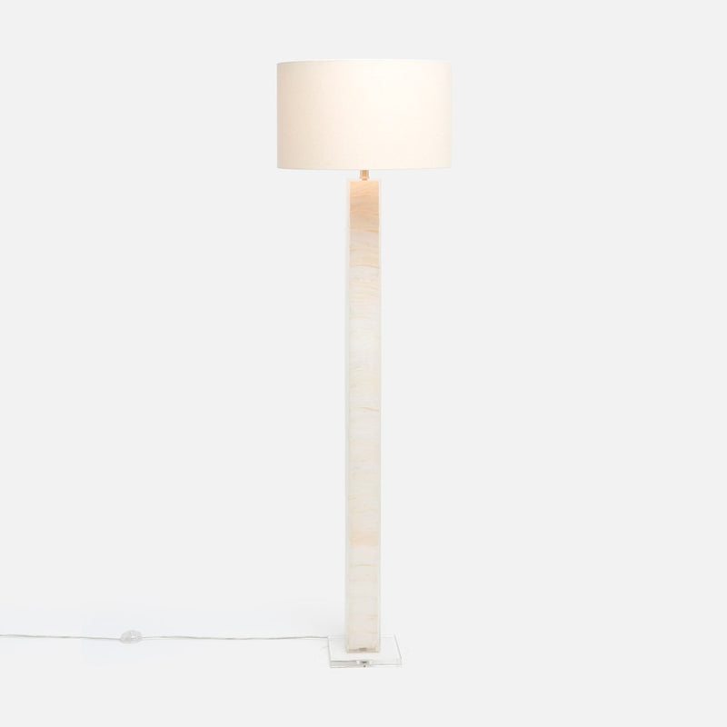 Zilia Floor Lamp - Light Mother of Pearl Shell
