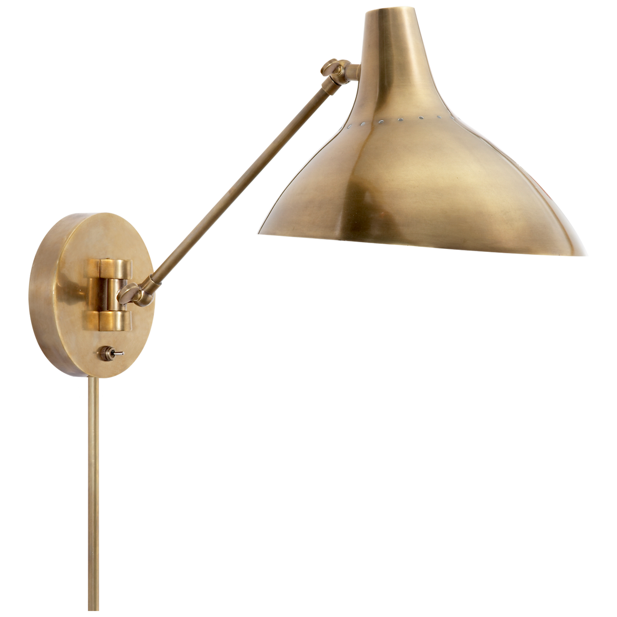 Charlton Wall Light - Hand-Rubbed Antique Brass