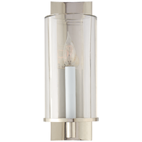 Truffaut Single Sconce - Polished Nickel with Clear Glass
